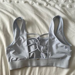 PINK BY VICTORIA SECRET gym to swim medium sports bra light blue